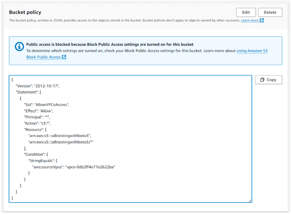 NetFoundry | Bucket Policy