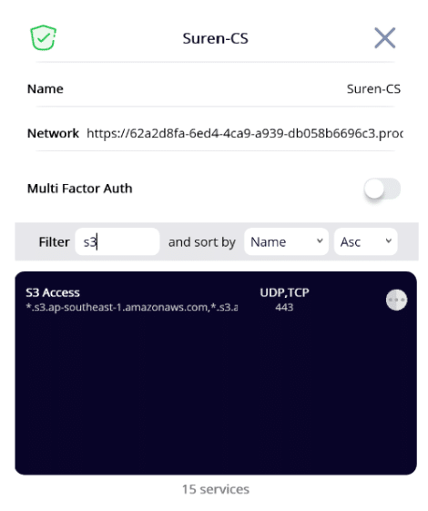 NetFoundry | Listed S3 Service